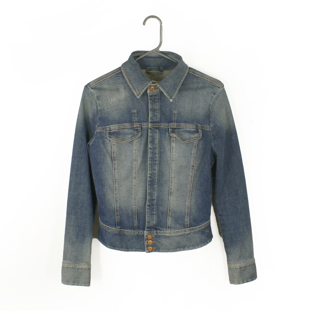 Vintage 2000s 00s Y2K Diesel Stone Wash Blue Denim Jean Jacket